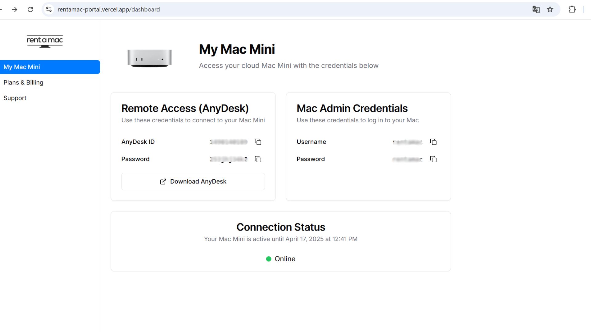 rentamac-macmini-dashboard