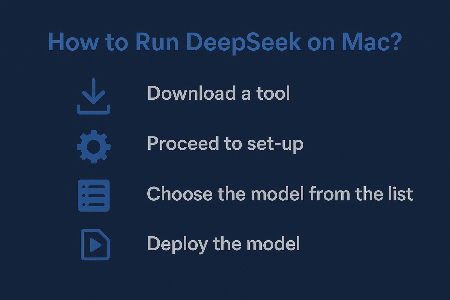 how to run deepseek on mac