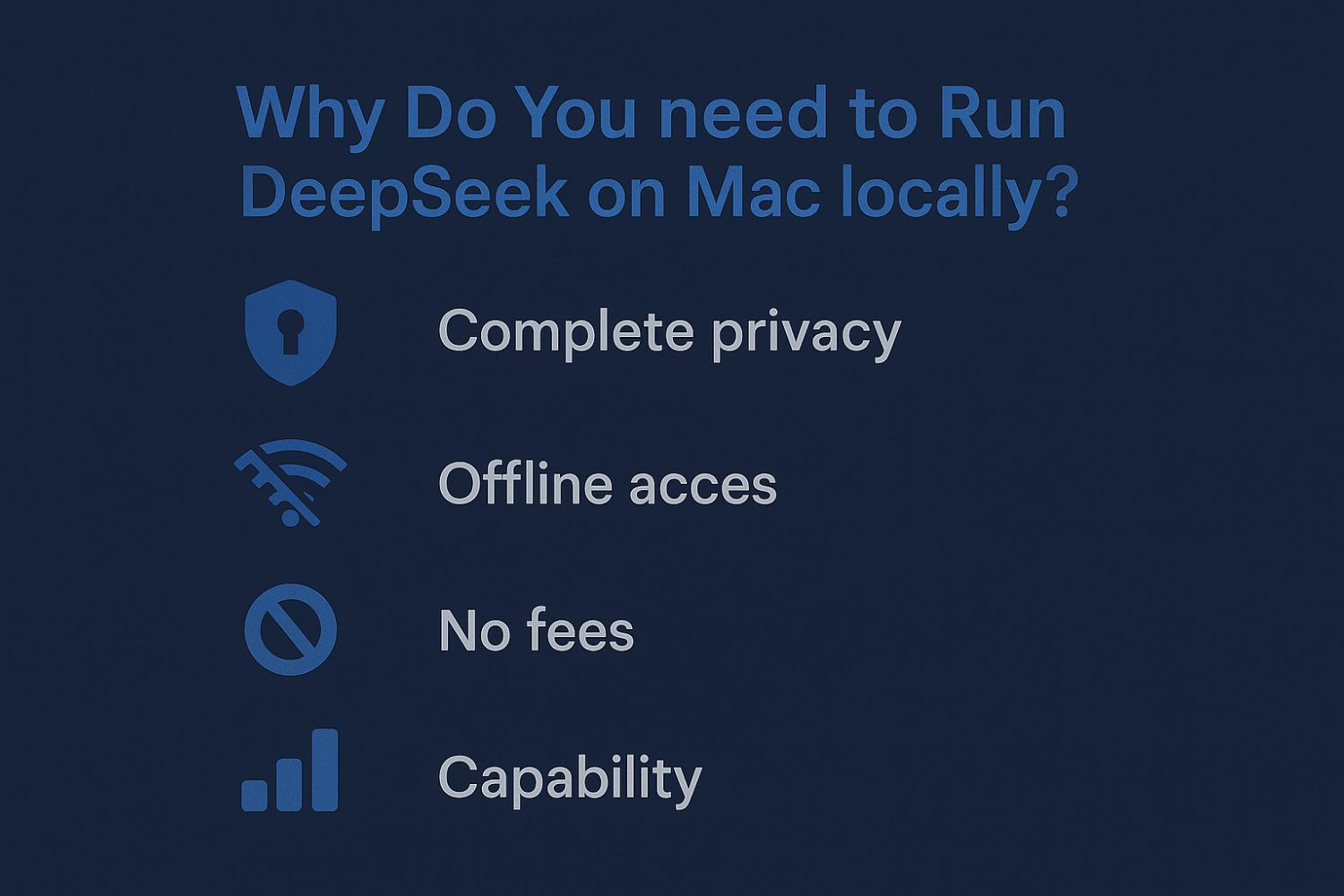 why to run deepseek on mac