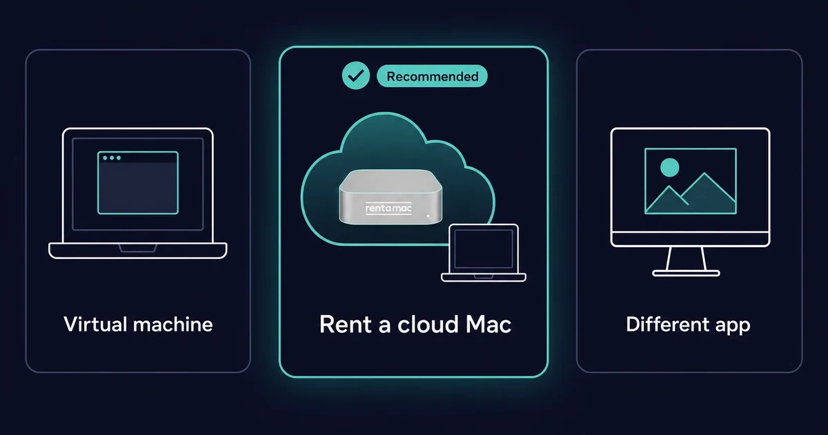 Three ways to run Pixelmator Pro on Windows: VM, cloud Mac, or another app